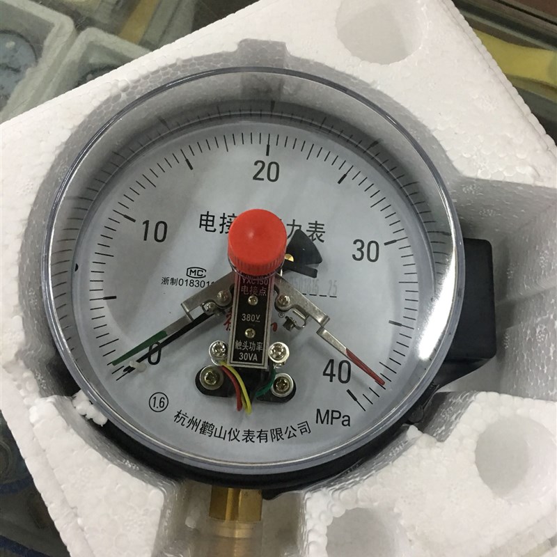 正品 鹳山磁助式电接点压力表YXC-150鹤山 1.6MPa -YX150 40MPa