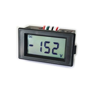 D85液晶LCD数显直流电压表DC2V20V100V200V450V500V尺寸70*40数字