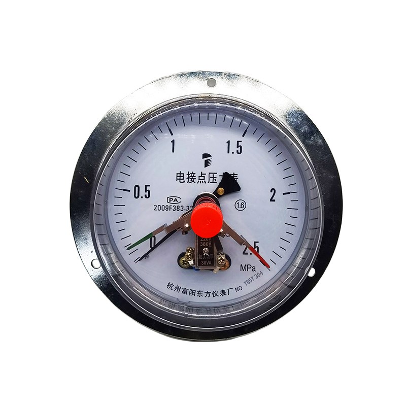 杭州富阳东方YXC-150ZT磁助式电接点压力表大表盘轴向上下限控制