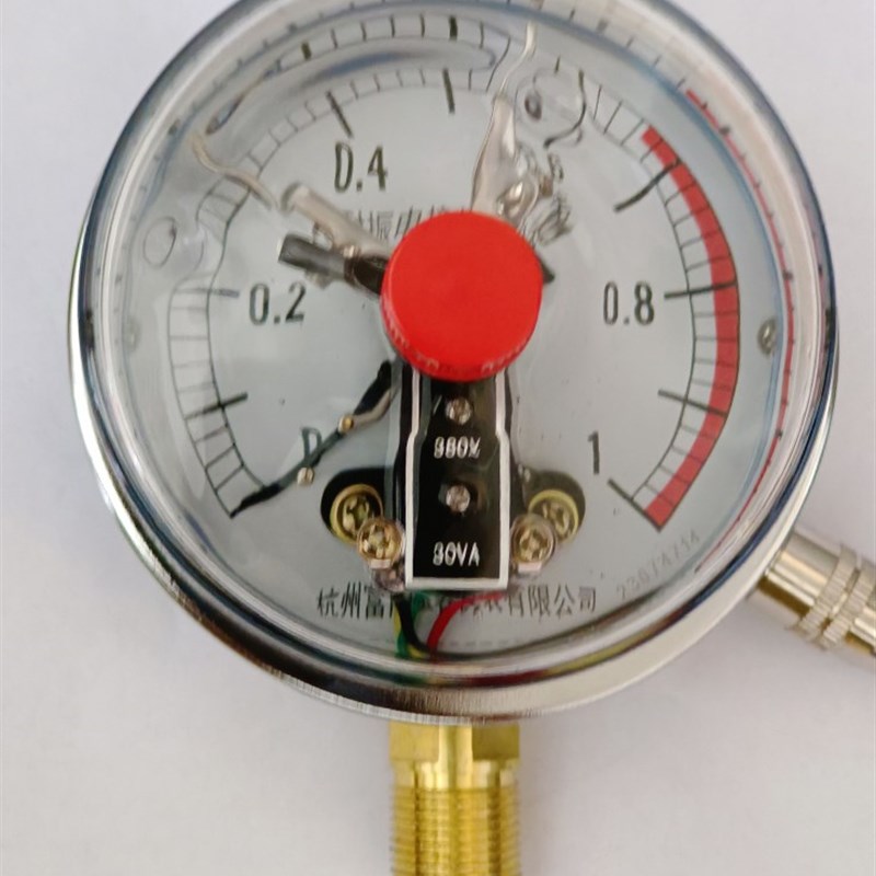 YNXC100油压液压机油浸抗振耐震电接点压力表0-1.6/25/40/60MPa