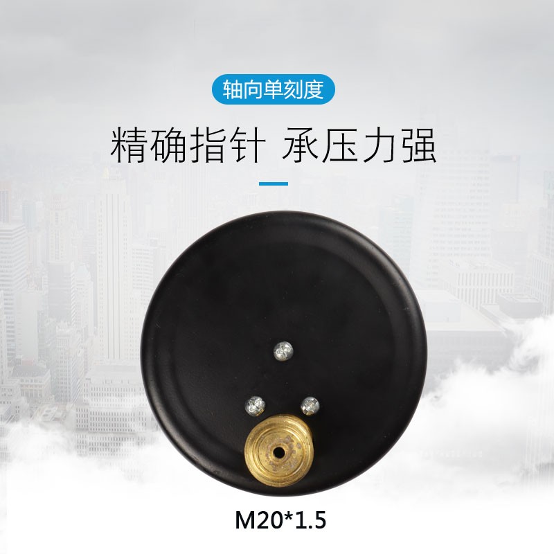 压力表储气罐压力表Y100Z带红色警示线0-1.6MPa气压表M20*1.5