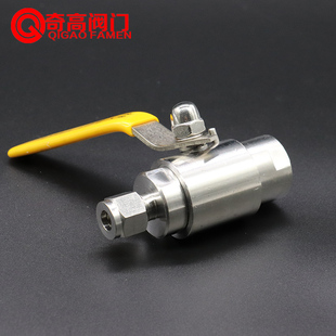 304不锈钢气源球阀内螺纹卡套水阀门水管气管道球阀水开关G1/2