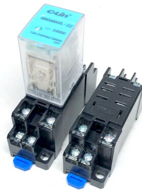 欣灵牌HHC68AVL-2Z AC220V DC24V 12A小型中间电磁继电器 8大插脚