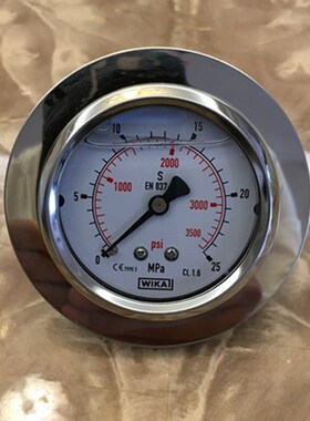 背接式耐震表3500psi油压表25mpa注塑机配件专用主缸压力表面板式