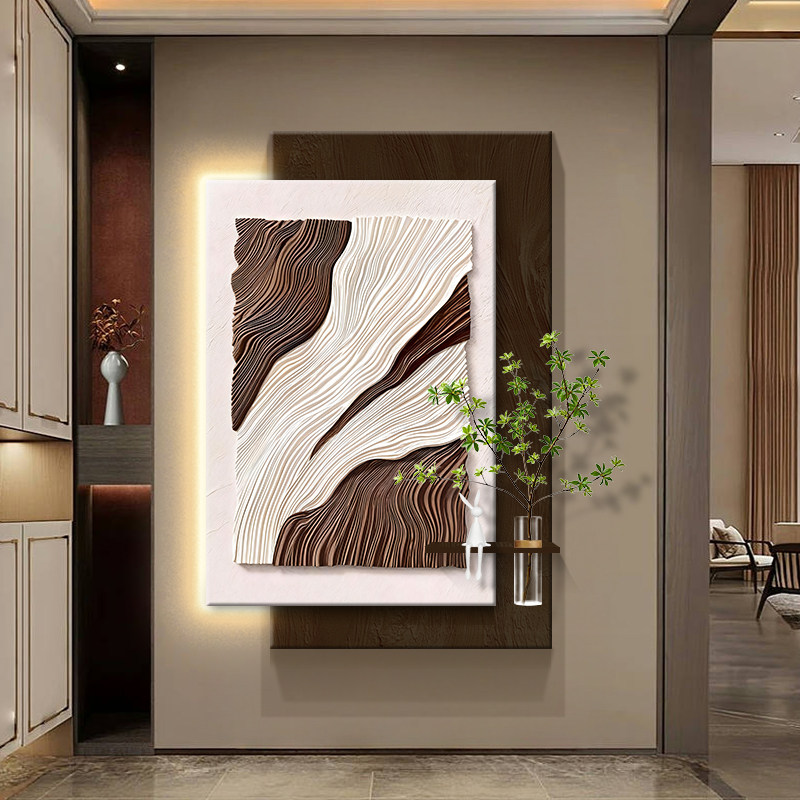 现代简约客厅氛围灯画装饰画抽象艺术沙发背景墙壁画砂岩玄关挂画,家居饰品,氛围画/灯画,淘宝优惠券,粉丝福利购,淘宝优惠卷