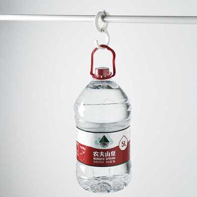 多功能门后挂钩厨房钩子卡扣S型挂钩横杆塑料挂钩衣杆挂钩   7044