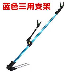 鱼竿支架后挂滑轮支架头天线炮台带锁扣定位伸缩鱼竿支架