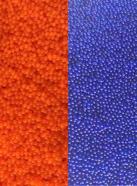 7-8mm水弹特殊加硬加强优质散装水弹颗粒均匀专用水弹蓝色橙色