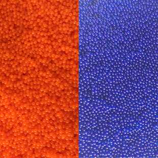 7-8mm水弹特殊加硬加强优质散装水弹颗粒均匀专用水弹蓝色橙色