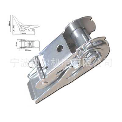 不锈钢拉紧器 1英寸25-28mm齿轮卡紧 棘轮器 捆绑器拉力800KG