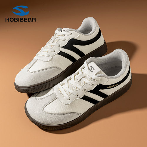 HOBIBEAR德训鞋复古情侣薄底宽楦