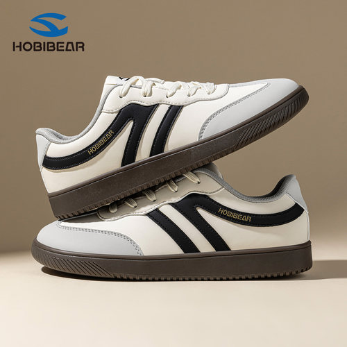 HOBIBEAR德训鞋男复古潮流宽楦鞋