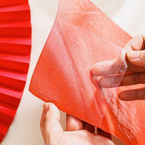 马年年货绒布对联全背胶生肖对联新年绒布自粘大门福字贴春联