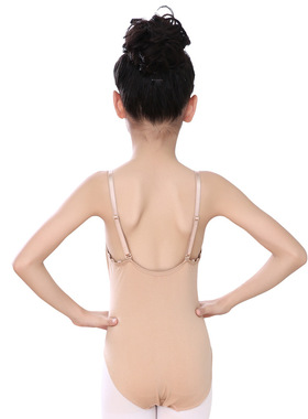 儿童吊带内衣连体舞蹈服成人芭蕾舞表演服girls nude leotards