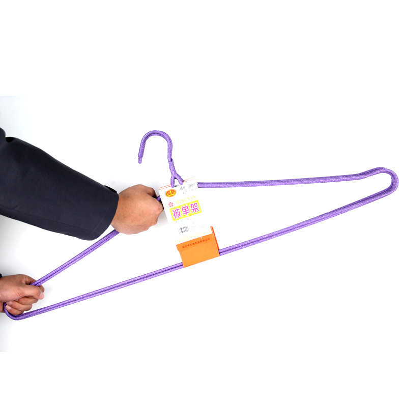 被单架防滑浸塑大衣架实心被子架晾晒床单88cm大衣服撑床单被单架