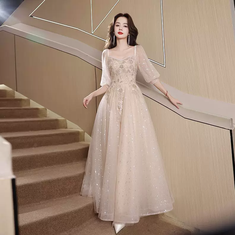 Elite evening dress, plus size, for bridesmaid