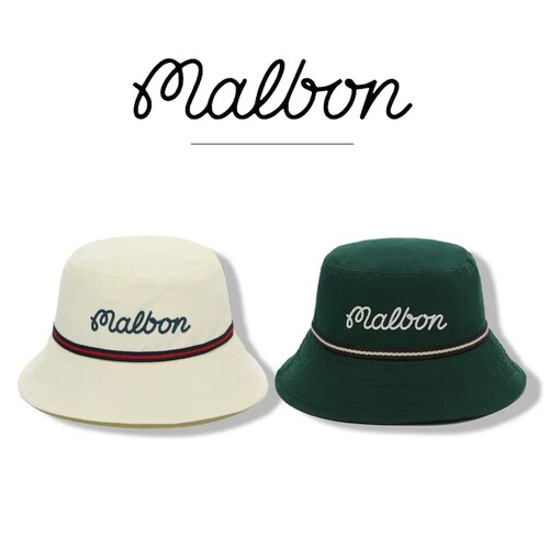 MALBON遮阳防晒刺绣百搭渔夫帽