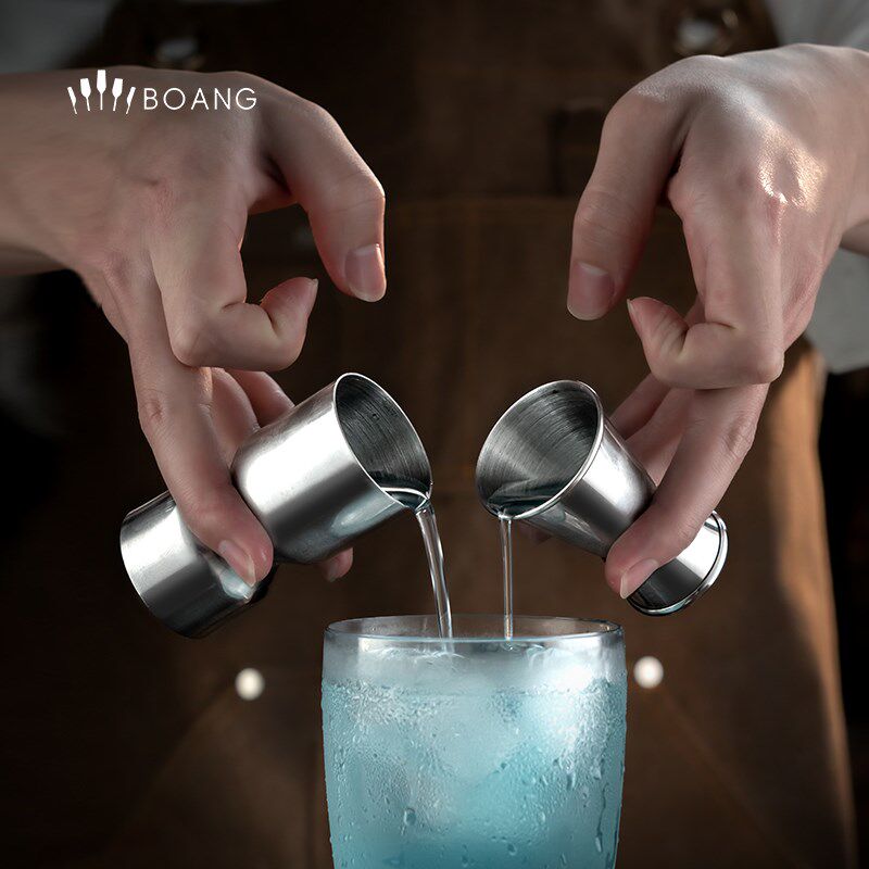热销304不锈钢鸡尾酒调酒量杯酒吧摇酒工具雪克壶盎司杯酒器套装