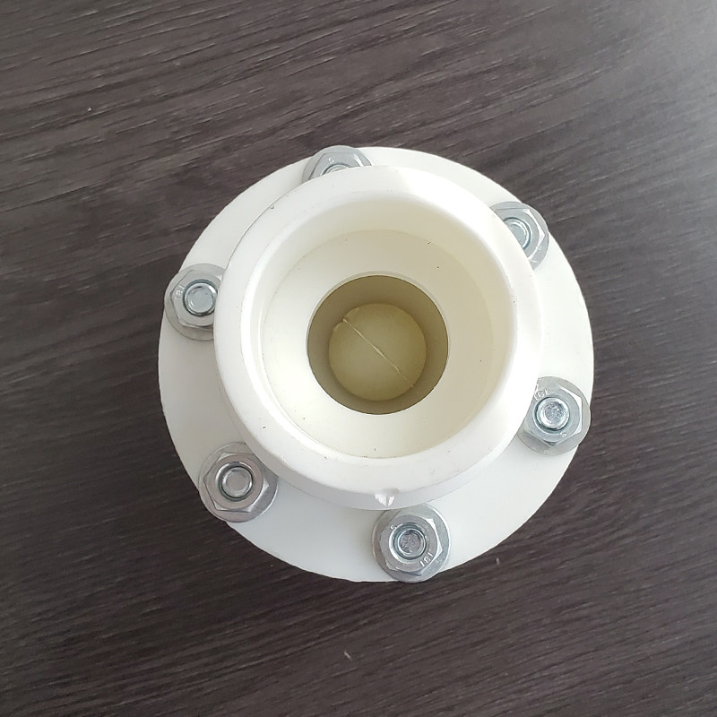 热销PPR法兰式止回阀 立式止回阀单向阀40/50水管逆止阀 6颗螺母