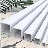 热销PVC方管水培管水槽塑料正方形矩形管排水种植养殖种菜护栏警