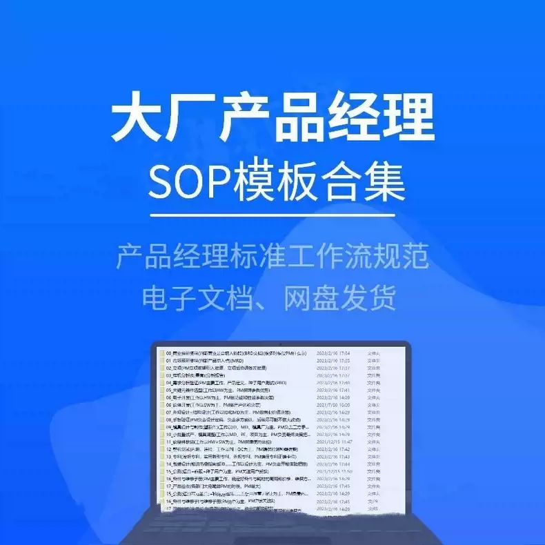 智能硬件产品经理SOP工作流全套产品研发项目资源规划模板资料
