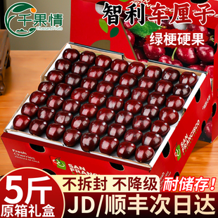 智利进口车厘子新鲜水果大樱桃5斤装礼盒包邮3j4j5j脆甜孕妇生鲜