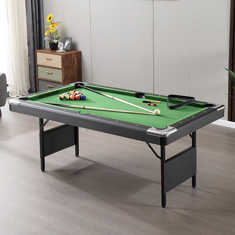家用室内成人1.9米折叠台球桌免安装桌球台撞球台pooltable