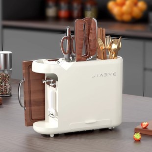 刀架置物架厨房多功能收纳盒筷笼一体锅盖菜刀砧板架家用台面刀座