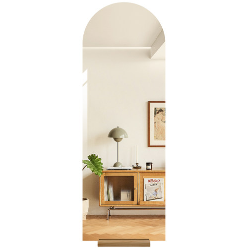 BOLEN拱门形全身镜家用落地镜靠墙全身镜子衣帽间卧室全身镜北欧