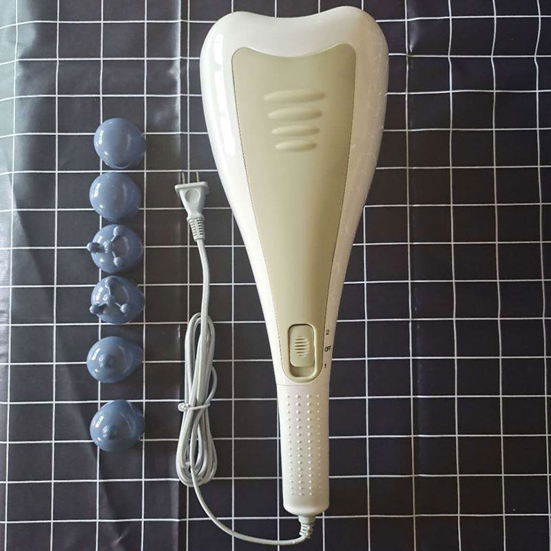 双头按摩器多功能棒颈椎仪小型手动捶手持式电震动锤腰部腿部全身