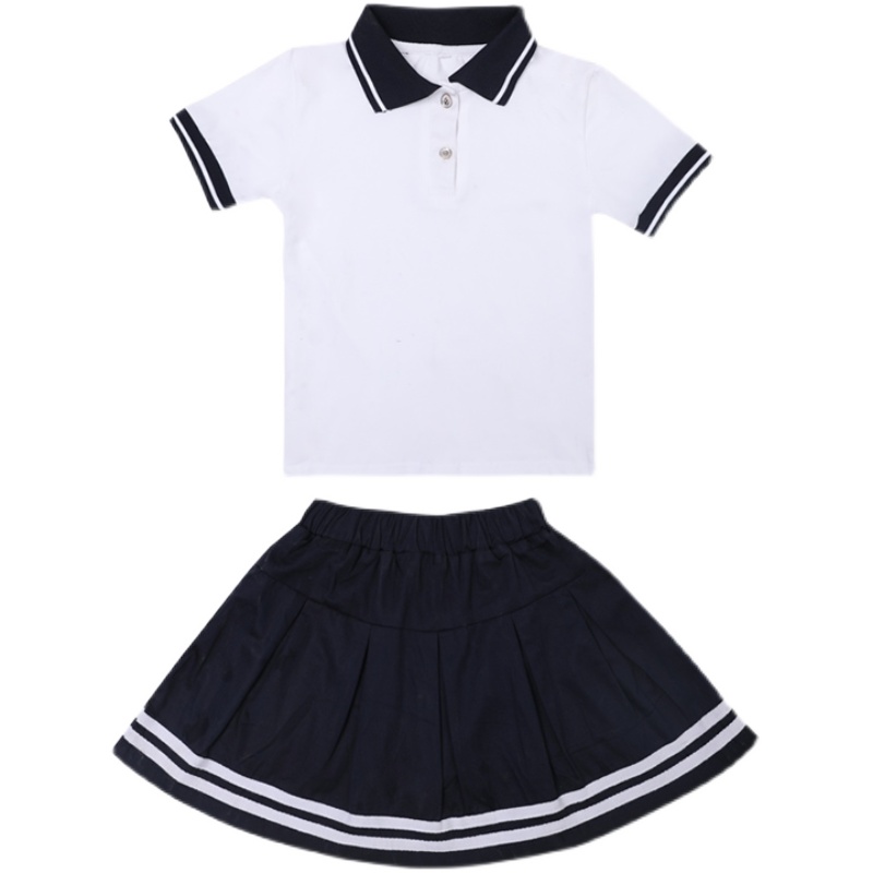 幼儿园园服夏装夏季套装小学生校服纯棉班服儿童短袖毕业照服定制
