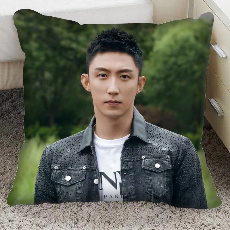 黄景瑜抱枕来图定做照片汽车沙发真人双面logo抱枕被两用靠垫pp棉