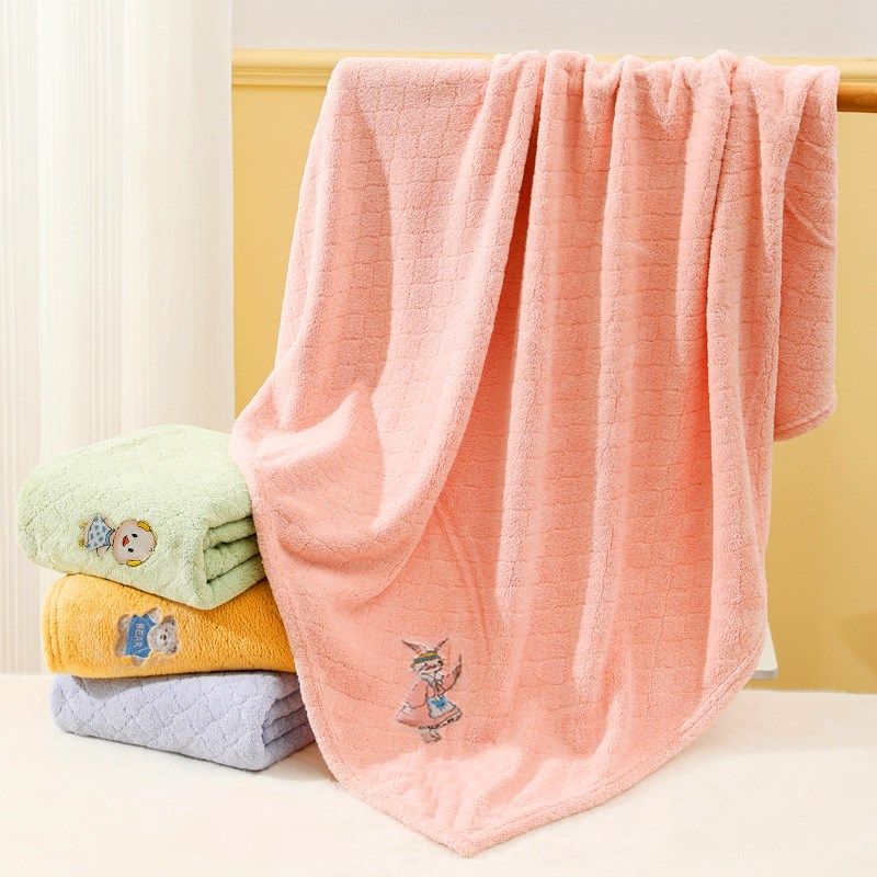 婴儿浴巾新生儿童珊瑚绒比纯棉超软初生宝宝洗澡大童专用加厚秋冬,婴童用品,浴巾,淘宝优惠券,粉丝福利购,淘宝优惠卷
