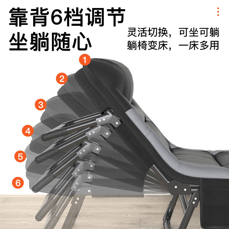 享趣办公室折叠床午休神器单人躺椅简易床便携医院陪护行军午睡床
