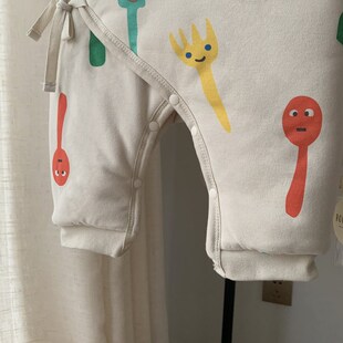 为了许多汉堡包初生婴儿纯棉连体衣保暖棉服秋冬夹棉外出服棉衣新