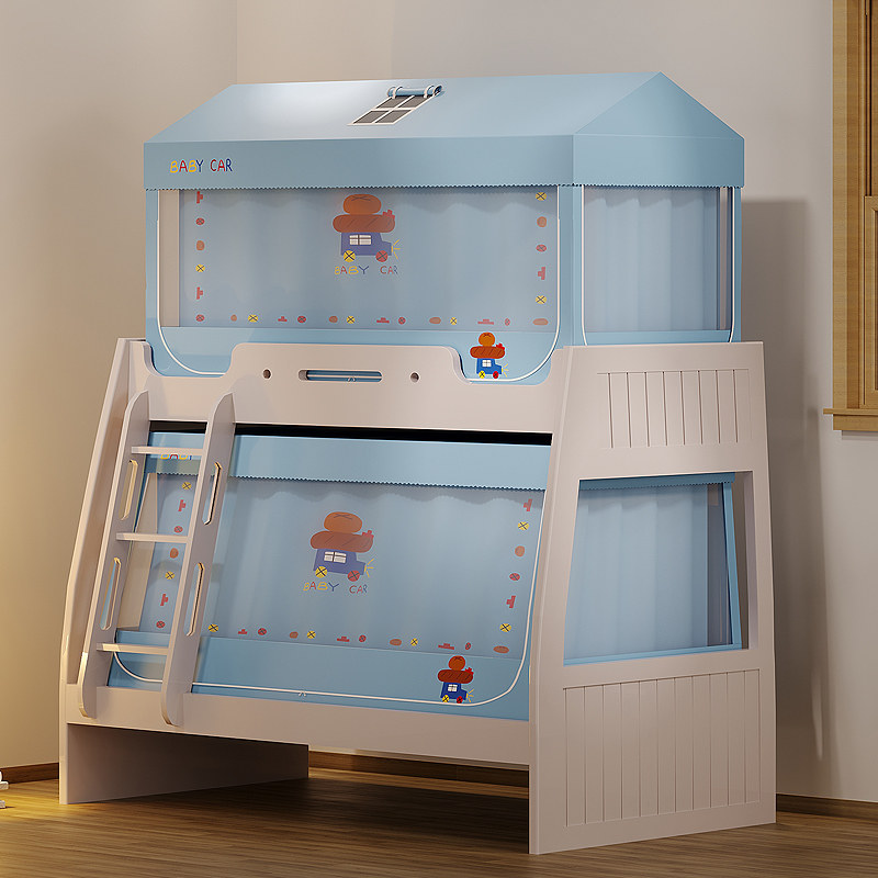 子母床蚊帐新款家用儿童房屋顶支架高低床上下铺遮光床帘帐篷防摔,床上用品,蚊帐,淘宝优惠券,粉丝福利购,淘宝优惠卷