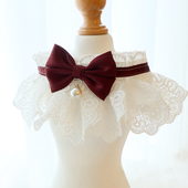 猫咪狗狗口水巾围脖围领英短蓝白领结饰品布偶柯基泰迪比熊小型犬