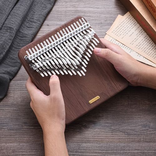 比三呆弹吉他42音拇指琴聆听双排半音阶板式听月卡林巴琴低音琴