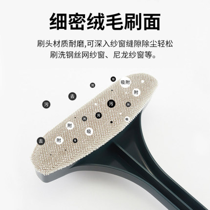 纱窗刷清洗神器免拆洗擦窗户网清洁工具擦玻璃家用高楼刮水双面刷