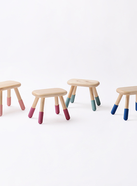PIY小凳子矮凳可爱儿童宝宝家用客简约北欧换鞋凳便携实木板凳