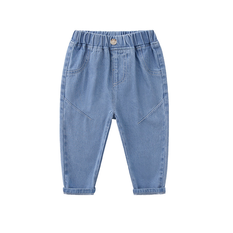 宝宝牛仔裤春秋儿童休闲春装女童童装小童童服婴儿大PP裤男童裤子