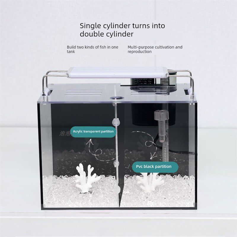 客厅办公室桌面双隔间养殖景观隔离装修超白玻璃方形标准黑背