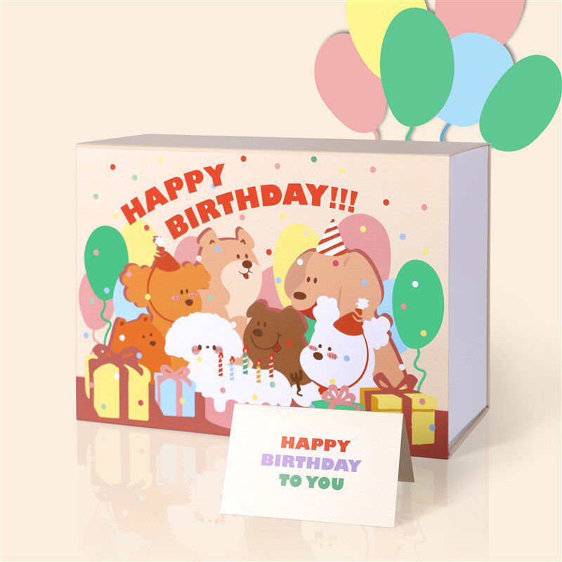 情人节儿童生日礼物品包装空盒子鞋盒大号伴手礼盒高级精美手提袋