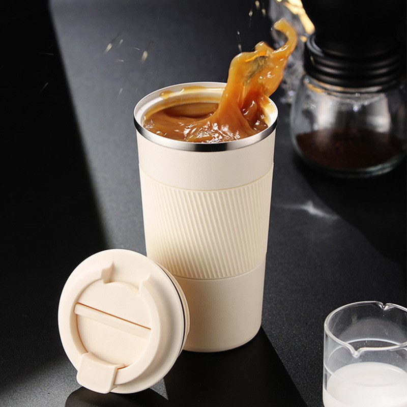 适用于奥迪A6L/A4L/Q5L/A3/A8L/Q3/Q7车载陶瓷内胆咖啡保温杯水杯