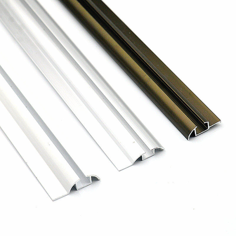 移门轨道免开槽单滑槽推拉衣柜地轨趟门滑轨3cm铝合金下导轨静音