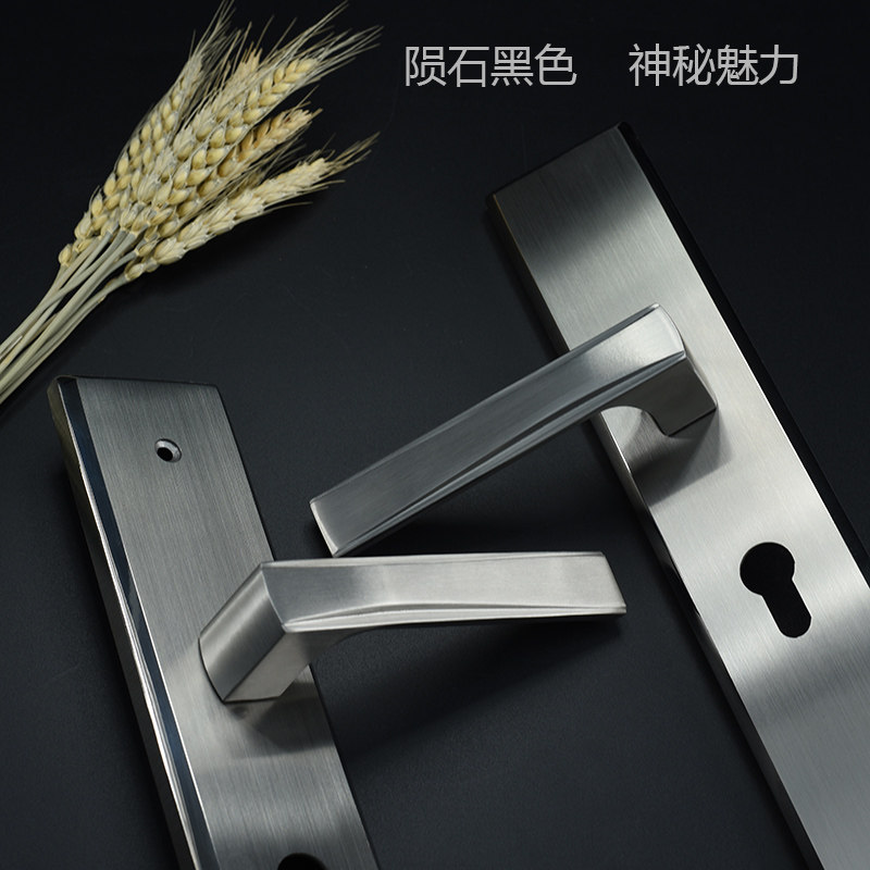 模帝乐不锈钢门锁套装 入户大门面板把手实木门家用防盗门三件套