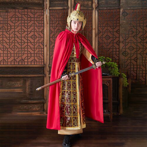 汉服将军汉朝古装统领侠客唐朝武将服装古代士兵盔甲演出戏曲铠甲
