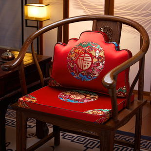 新中式靠山枕客厅沙发办公室护腰靠背创意中国风车载抱枕靠垫定制