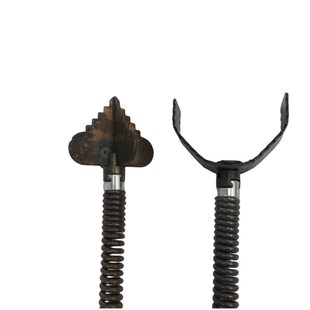 疏通器弹簧16毫米配件加大钻头刀头钻具冲头钢丝套筒通下水道堵塞