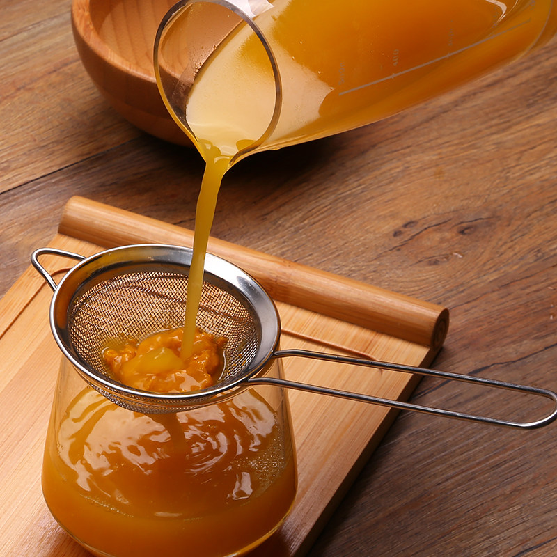 家用漏勺不锈钢面粉筛榨果汁豆浆过滤网筛油渣捞药渣油格泡沫捞勺